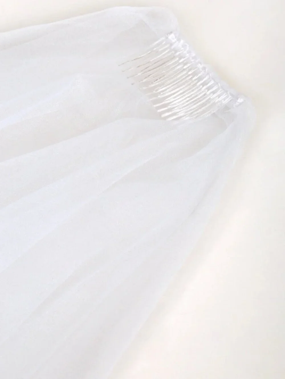 Lulus Forever Promise White Tulle Bridal Wedding Blusher Veil New With Tags